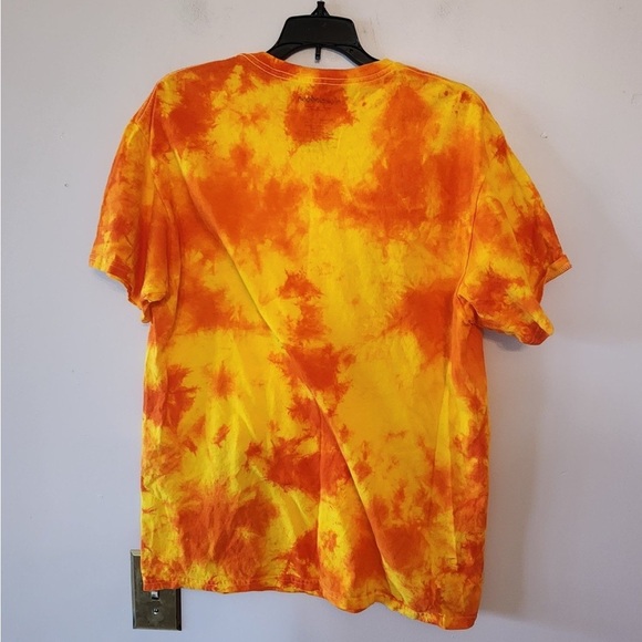 Nickelodeon Rugrats Yellow & Orange Tie Dye Graphic Tee mens large - Picture 3 of 3